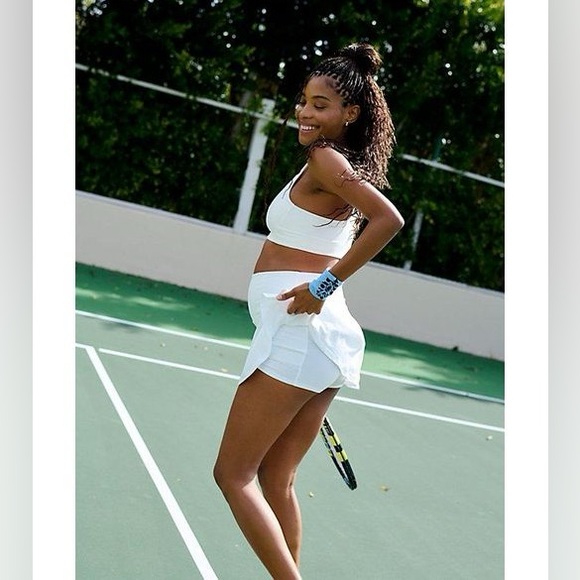 NWT! SOLD OUT!FP movement x Hatch, pleats and thank you maternity skirt, size L - Picture 3 of 7